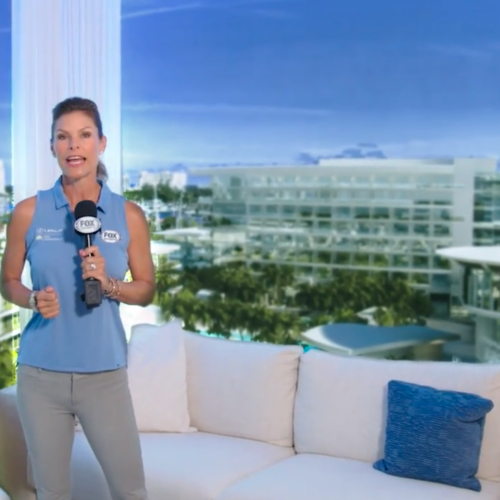 FOX Sports recently visited the Pier Sixty-Six Residences sales gallery to give its viewers a glimpse into the future of the reimagined 32-acre resort, marina and residences set to open in 2024.