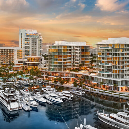 Pier Sixty-Six Residences and Marina, showcasing luxury real estate during FLIBS in Fort Lauderdale